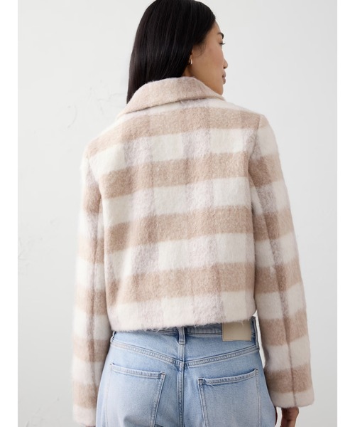 BANANA REPUBLIC バッファローチェック柄プレイドピーコート L BANANA REPUBLIC FACTORY STORE（バナナリパブリック ファクトリー