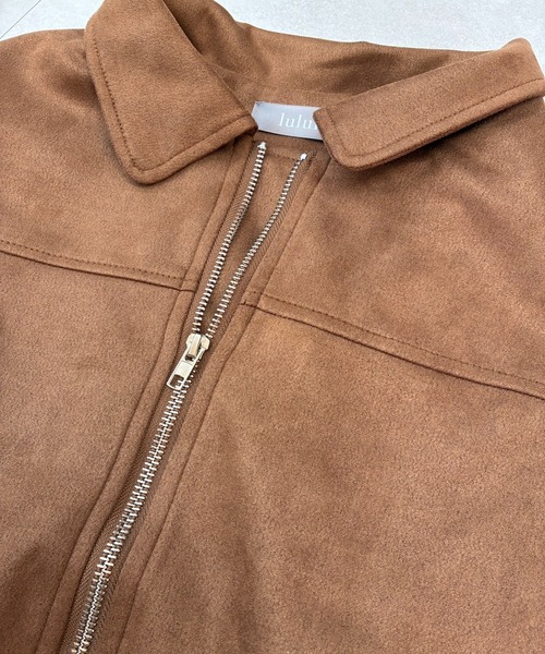 ブルゾン アウター スエードZIPブルゾン 春/韓国 トレンド 26SS レディース | lulufa | 17