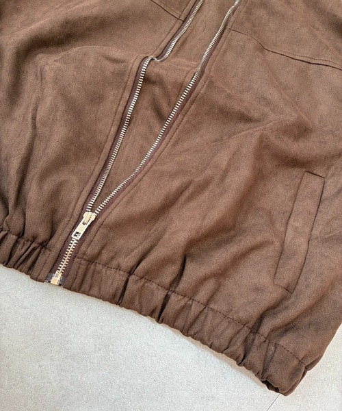 ブルゾン アウター スエードZIPブルゾン 春/韓国 トレンド 26SS レディース | lulufa | 18