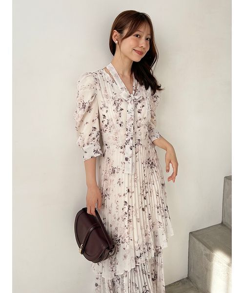 SNIDEL（スナイデル） ワンピース Sustainableプリーツプリント