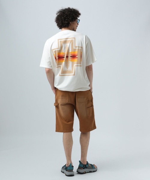 「PENDLETON」 半袖Tシャツ LARGE オフホワイト メンズ_画像5