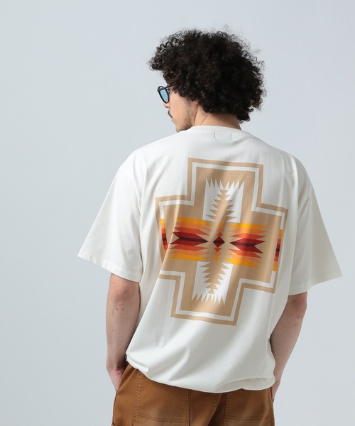 「PENDLETON」 半袖Tシャツ LARGE オフホワイト メンズ_画像6