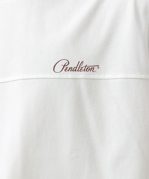 「PENDLETON」 半袖Tシャツ LARGE オフホワイト メンズ_画像7