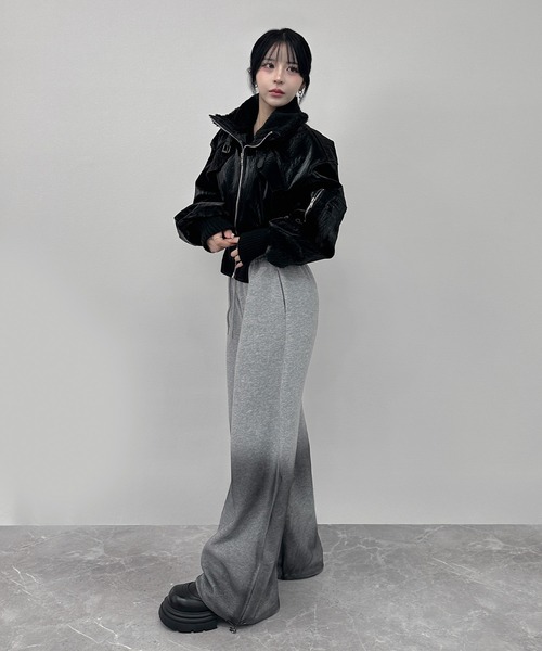 FOLLOWIN（フォロウィン） レザージャケット ライダース ボアカラー