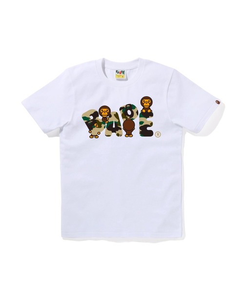 A BATHING APE（アベイシングエイプ） tシャツ 1ST CAMO MILO BAPE