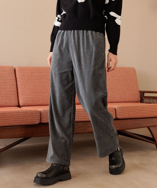 FOUND GOOD（ファウンドグッド） パンツ ベロアイージーパンツ
