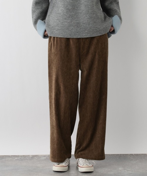 新品未使用 connse☆ベロアイージーパンツ ブラウン Mサイズ FOUND GOOD（ファウンドグッド） パンツ ベロアイージーパンツ