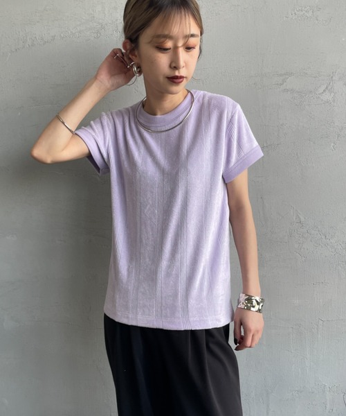 「MILLER」 半袖Tシャツ F ラベンダー レディース_画像2