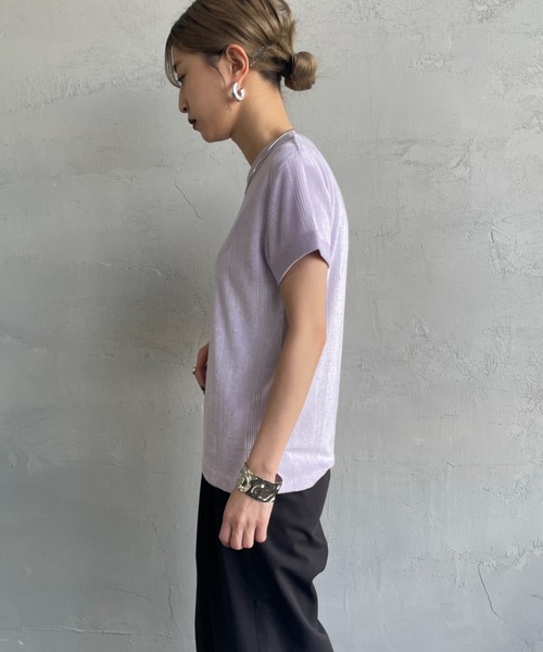 「MILLER」 半袖Tシャツ F ラベンダー レディース_画像3