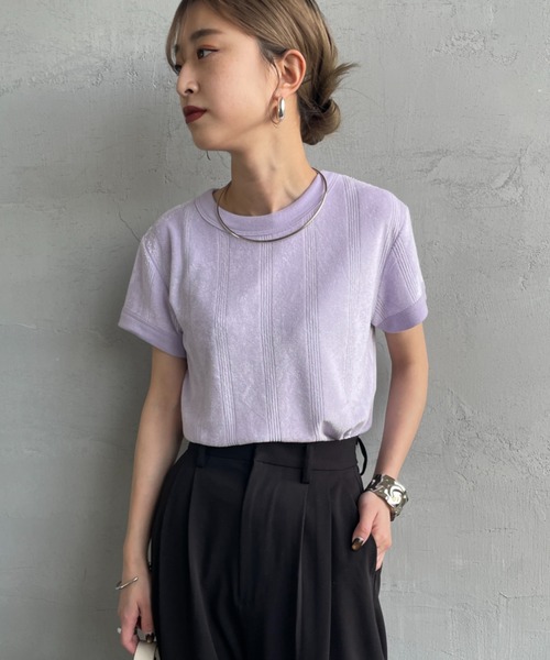 「MILLER」 半袖Tシャツ F ラベンダー レディース_画像7
