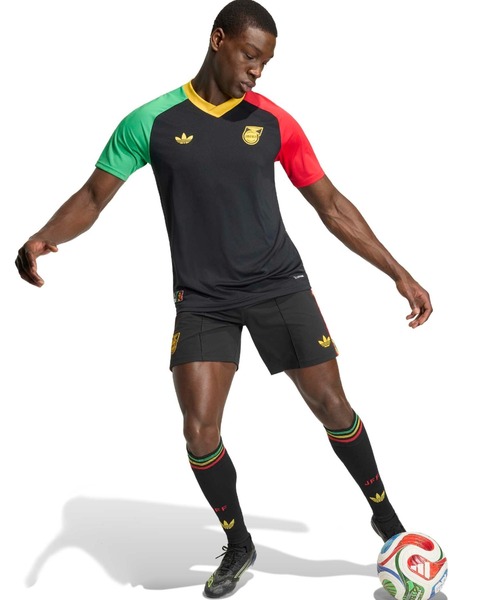 【定価2.2万】★コラボレア品★ムータマリン コラボ サッカージャージートップ adidas（アディダス） ジャージ adidas JAMAICA 26 X BOB MARLEY AWAY