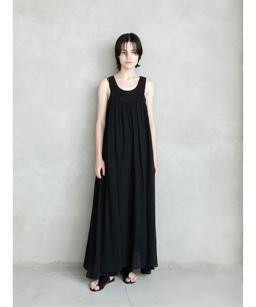 「enchainement」 サロペットスカート フリー ブラック レディース_画像3