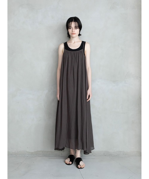 「enchainement」 サロペットスカート フリー ブラック レディース_画像9