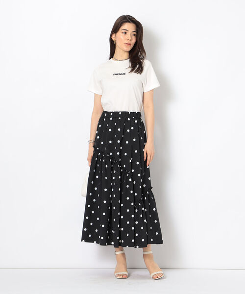 「NOLLEY'S Sophi」 フリルスカート 36 ブラック系その他 レディース_画像2