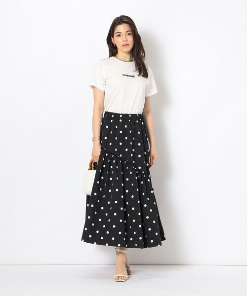 「NOLLEY'S Sophi」 フリルスカート 36 ブラック系その他 レディース_画像3