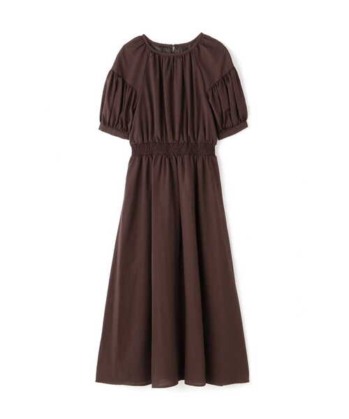 「NATURAL BEAUTY BASIC」 半袖ワンピース MEDIUM ブラウン レディース_画像2