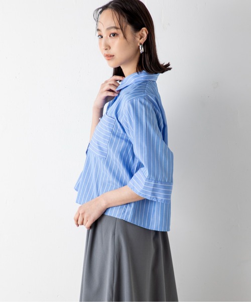 「MILLION CARATS」 半袖シャツ FREE グレー レディース_画像8