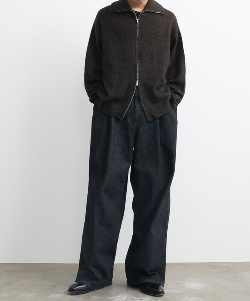 「SINSS」 ニットカーディガン SMALL ブラウン メンズ_画像5