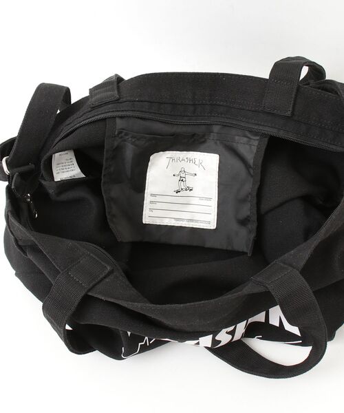 「THRASHER」 ハンドバッグ FREE ブラック×ホワイト メンズ_画像4