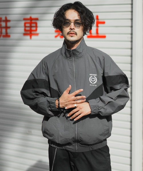 「improves」 ナイロンブルゾン MEDIUM チャコールグレー メンズ_画像3