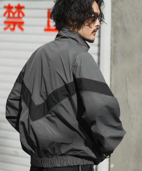 「improves」 ナイロンブルゾン MEDIUM チャコールグレー メンズ_画像5