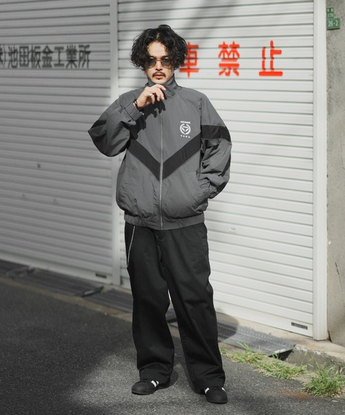 「improves」 ナイロンブルゾン MEDIUM チャコールグレー メンズ_画像6