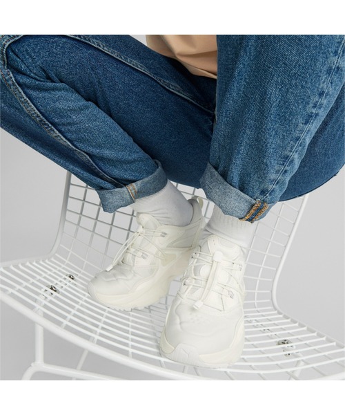 「PUMA」 ローカットスニーカー 23.0cm オフホワイト レディース_画像9