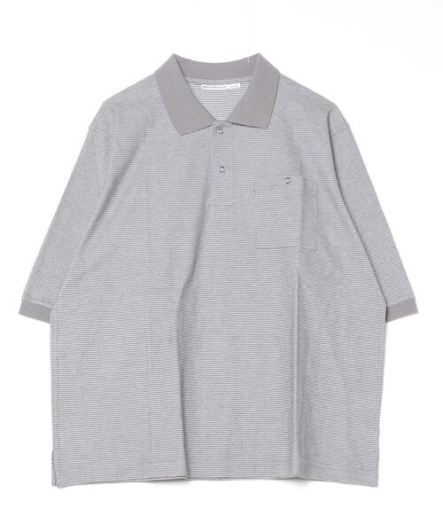 「BURLAP OUTFITTER」 半袖ポロシャツ MEDIUM グレー系その他 メンズ_画像4