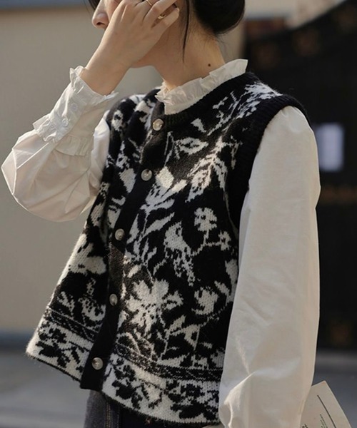 「THISIS」 長袖ブラウス FREE ホワイト レディース_画像8