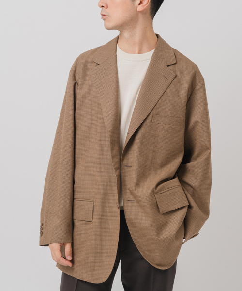 RING JACKET ÉDIFICE ベージュ テーラードジャケット セール】【RING JACKET】別注 Lanificio di Pray ジャケット