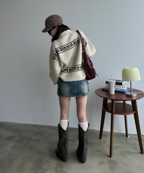 「SHAGGIE」 長袖ニット FREE ナチュラル レディース_画像3