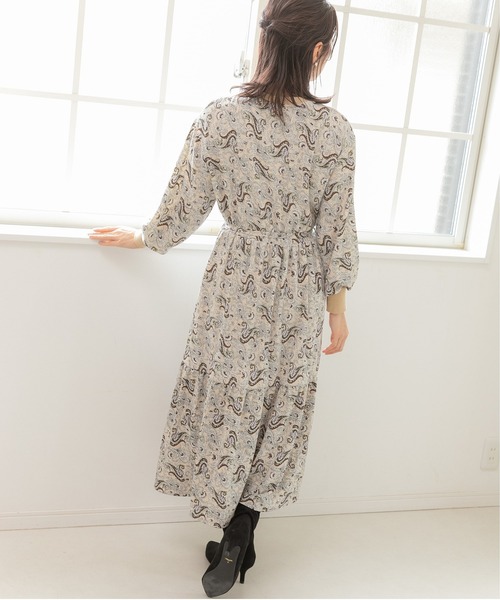 「PREFERIR」 長袖ワンピース MEDIUM ベージュ レディース_画像2