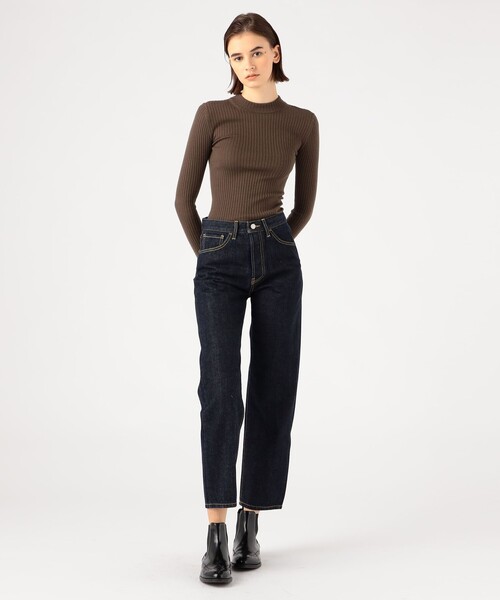 「EDITION」 デニムパンツ 24 ネイビー レディース_画像6