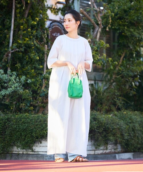 「FREAK'S STORE」 半袖ワンピース MEDIUM ブルー レディース_画像6