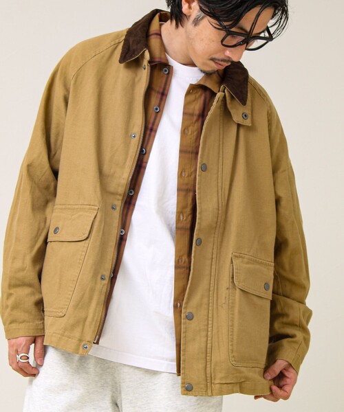 GLOSTER（グロスター） カバーオール 「ダック地/デニム」衿コール