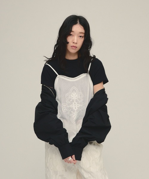 キャミソール 「eL」Mesh Lace Embroidery Cami/645575 : ZOZOTOWN