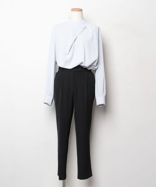 「RUIRUE BOUTIQUE」 パンツスーツ L ブラック×グレー レディース_画像3