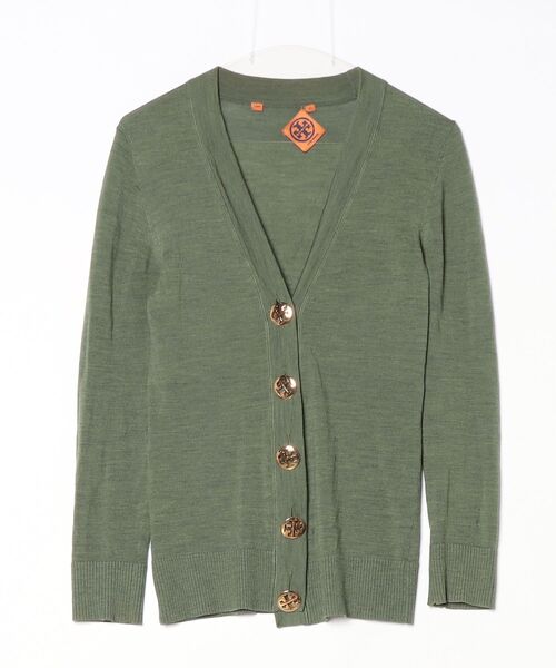 TORY BURCH（トリーバーチ） カーディガン X-SMALL グリーン
