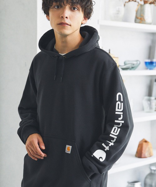 Carhartt（カーハート） プルオーバーパーカー L ブラック メンズ
