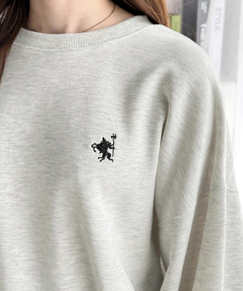 「classicalelf」 スウェットカットソー LARGE ベージュ レディース_画像6