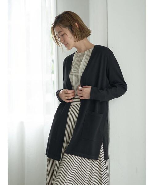 「YECCA VECCA」 ニットカーディガン FREE ベージュ レディース_画像2