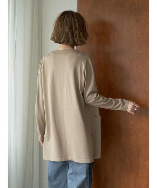 「YECCA VECCA」 ニットカーディガン FREE ベージュ レディース_画像5