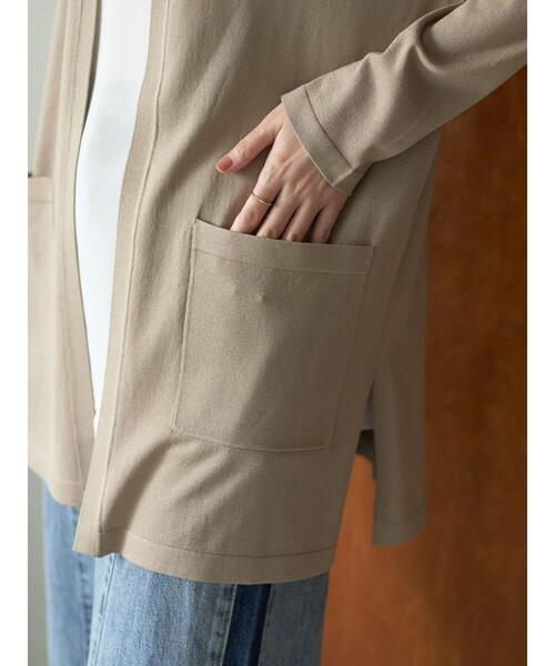 「YECCA VECCA」 ニットカーディガン FREE ベージュ レディース_画像8