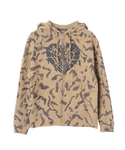 little willow パーカー Little Willow（リトルウィロー） パーカー 別注 HEART SPIDER ZIP