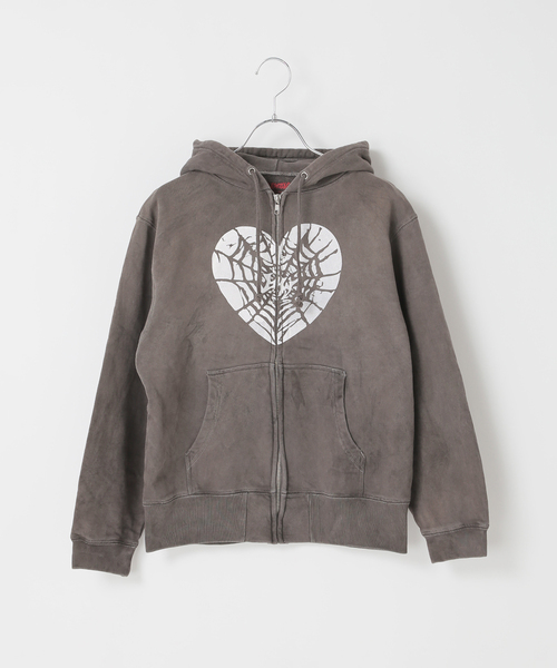 Little Willow パーカー s Little Willow（リトルウィロー） パーカー 別注 HEART SPIDER ZIP