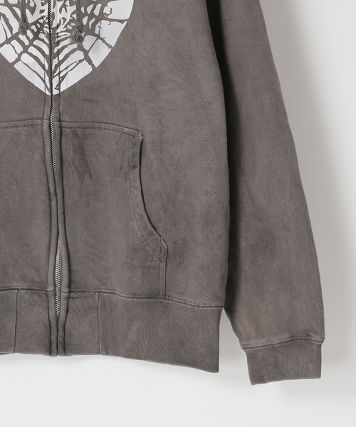 【最安値】　Little willow ジップパーカー Little Willow（リトルウィロー） パーカー 別注 HEART SPIDER ZIP