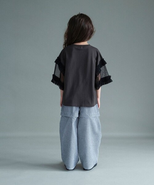 branshes（ブランシェス） tシャツ チュール切り替え半袖Tシャツ 