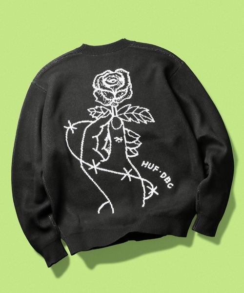 HUF（ハフ） セーター ニット ROSE CARDIGAN メンズ レディース