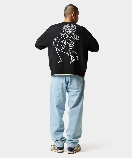 HUF（ハフ） セーター ニット ROSE CARDIGAN メンズ レディース