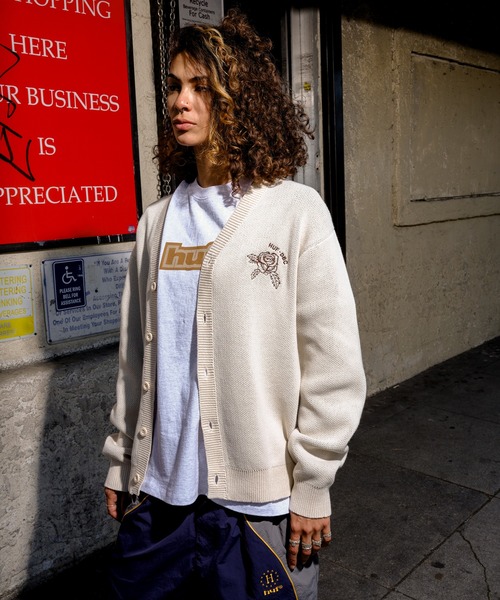 HUF（ハフ） セーター ニット ROSE CARDIGAN メンズ レディース
